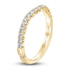 Thumbnail Image 2 of Monique Lhuillier Bliss Diamond Contour Wedding Band 1/3 ct tw Round-cut 18K Yellow Gold