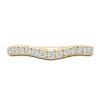 Thumbnail Image 3 of Monique Lhuillier Bliss Diamond Contour Wedding Band 1/3 ct tw Round-cut 18K Yellow Gold