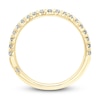 Thumbnail Image 4 of Monique Lhuillier Bliss Diamond Contour Wedding Band 1/3 ct tw Round-cut 18K Yellow Gold