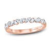 Thumbnail Image 1 of Monique Lhuillier Bliss Diamond Wedding Band 1/2 ct tw Marquise & Round-cut 18K Rose Gold