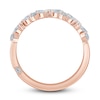 Thumbnail Image 4 of Monique Lhuillier Bliss Diamond Wedding Band 1/2 ct tw Marquise & Round-cut 18K Rose Gold