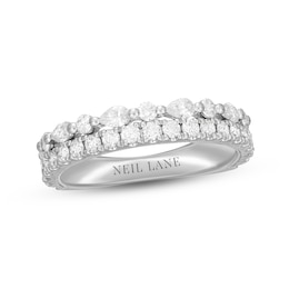 Neil Lane Diamond Anniversary Band 1 ct tw Round & Pear-Shaped 14K White Gold