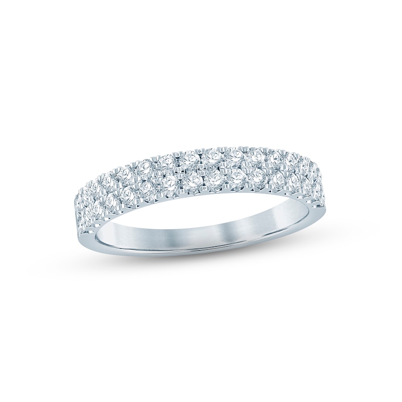 Main Image 1 of Diamond Anniversary Ring 1/2 ct tw Round-cut 14K White Gold