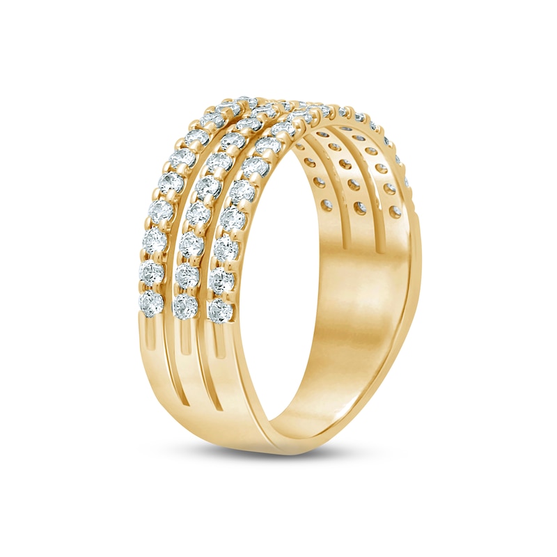 Main Image 2 of Diamond Anniversary Ring 3/4 ct tw Round-cut 14K Yellow Gold