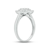 Thumbnail Image 1 of Diamond Promise Ring 1/2 ct tw Round & Baguette-cut 10K White Gold