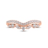 Thumbnail Image 3 of Diamond Contour Anniversary Ring 1/3 ct tw Round-cut 14K Rose Gold