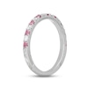 Thumbnail Image 2 of Neil Lane Pink Tourmaline & Diamond Anniversary Ring 1/5 ct tw 14K White Gold