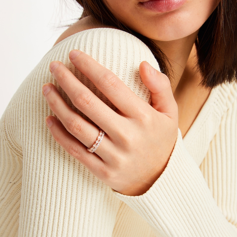 Main Image 4 of Neil Lane Diamond Anniversary Ring 1/2 ct tw 14K Rose Gold