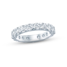 Diamond Eternity Ring 3 ct tw Round-cut 14K White Gold - Size 7