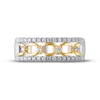 Thumbnail Image 3 of Diamond Anniversary Ring 1/3 ct tw Round-cut 10K Two-Tone Gold