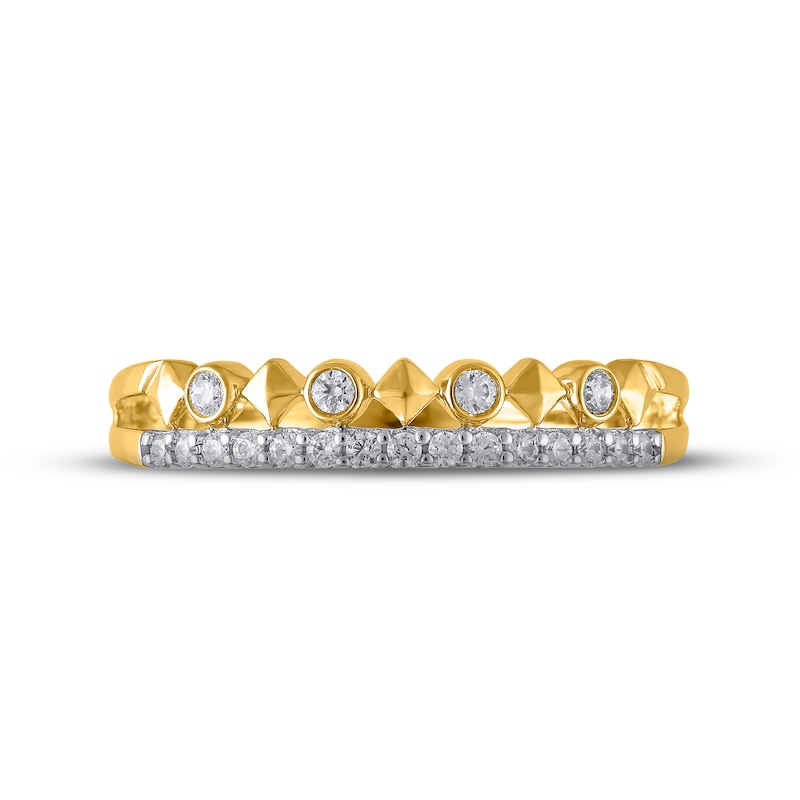 Main Image 2 of Now + Forever Diamond Anniversary Ring 1/5 ct tw Round-cut 10K Two-Tone Gold