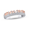 Thumbnail Image 1 of Diamond Anniversary Ring 1/3 ct tw Round-cut 10K Two-Tone Gold