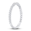 Thumbnail Image 2 of Diamond Rope Anniversary Ring 1/5 ct tw Round-cut 10K White Gold