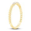 Thumbnail Image 2 of Now + Forever Diamond Rope Anniversary Ring 1/5 ct tw Round-cut 10K Yellow Gold