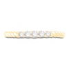 Thumbnail Image 3 of Diamond Rope Anniversary Ring 1/5 ct tw Round-cut 10K Yellow Gold