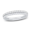 Thumbnail Image 1 of Now + Forever Diamond Rope Anniversary Ring 1/4 ct tw Round-cut 10K White Gold