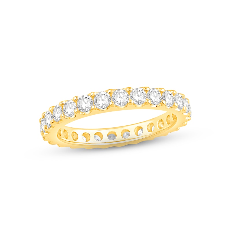 Main Image 1 of Diamond Eternity Ring 1-1/2 ct tw Round-cut 14K Yellow Gold