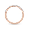Thumbnail Image 2 of Monique Lhuillier Bliss Diamond Anniversary Band 3/4 ct tw Pear & Round-cut 18K Rose Gold