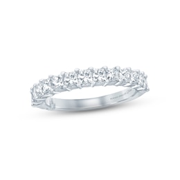 Monique Lhuillier Bliss Diamond Anniversary Band 1-1/8 ct tw Princess & Round-cut cut 18K White Gold