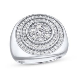 Men's Lab-Grown Diamonds by KAY Ring 2 ct tw Round-cut 14K White Gold