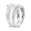 Thumbnail Image 2 of Baguette & Round-Cut Diamond Enhancer Ring 1 ct tw 14K White Gold