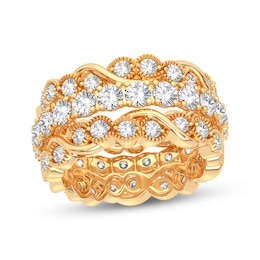 Now + Forever Round-cut Diamond Eternity Band 3 ct tw 14K Yellow Gold