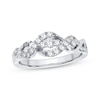 Thumbnail Image 1 of Diamond Twist Anniversary Band 1/3 ct tw 14K White Gold