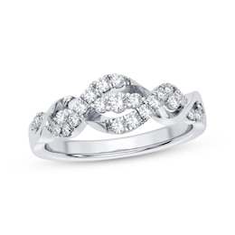 Diamond Twist Anniversary Band 1/3 ct tw 14K White Gold