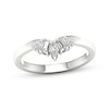 Thumbnail Image 1 of Now + Forever Marquise & Baguette-Cut Diamond Enhancer Ring 1/3 ct tw 14K White Gold