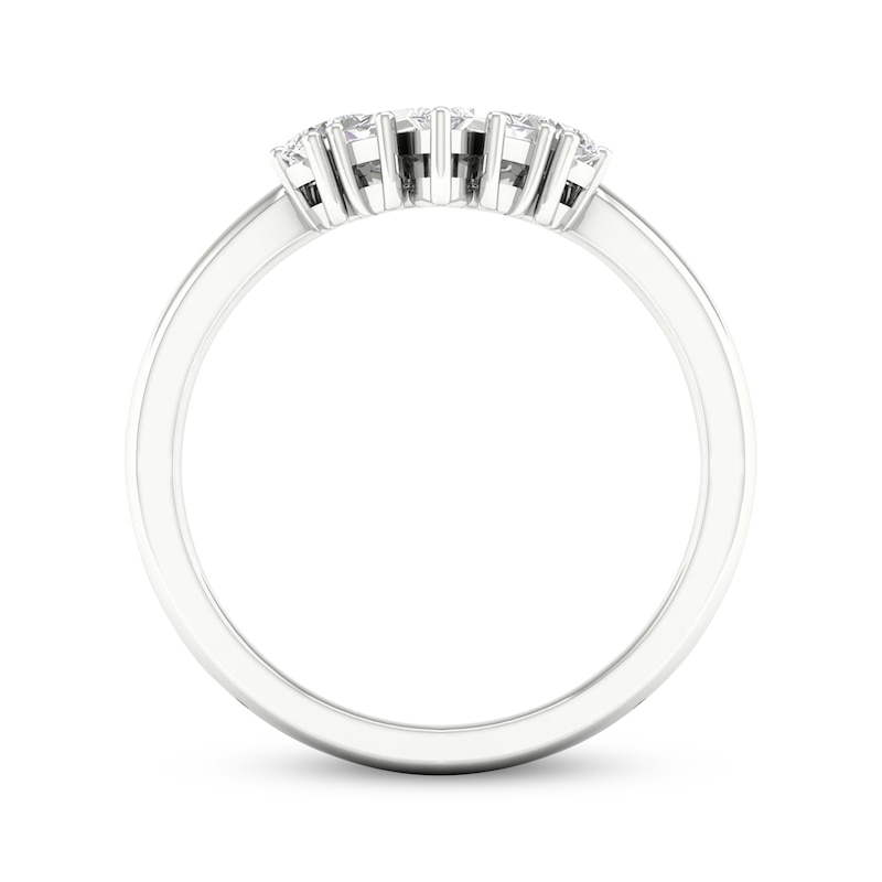 Main Image 4 of Now + Forever Marquise & Baguette-Cut Diamond Enhancer Ring 1/3 ct tw 14K White Gold