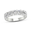 Thumbnail Image 1 of Baguette & Round-Cut Diamond Anniversary Band 1/2 ct tw 14K White Gold