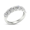 Thumbnail Image 2 of Baguette & Round-Cut Diamond Anniversary Band 1/2 ct tw 14K White Gold