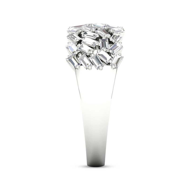 Main Image 3 of Baguette-Cut Diamond Anniversary Band 3/4 ct tw 14K White Gold