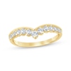 Thumbnail Image 1 of Diamond Chevron Anniversary Band 1/2 ct tw 14K Yellow Gold