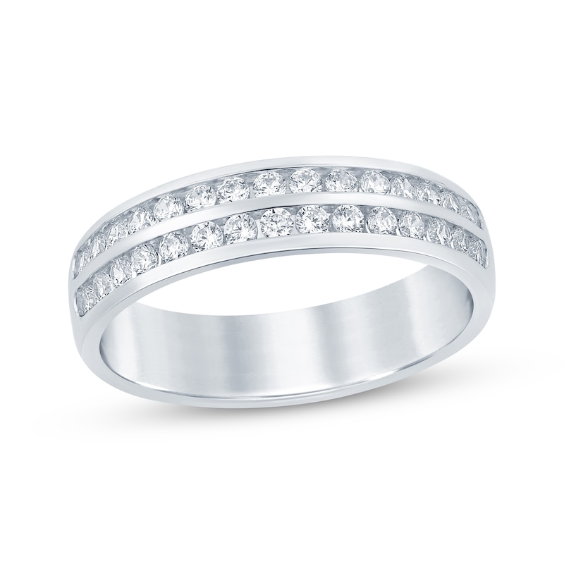 Round-Cut Diamond Anniversary Band 1/2 ct tw 14K White Gold | Kay