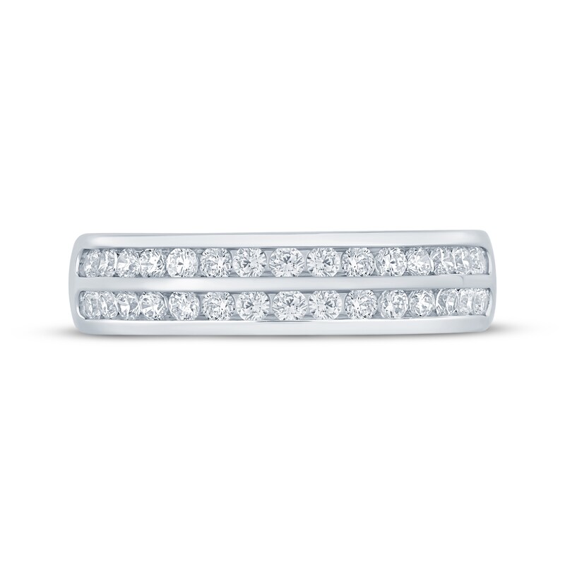 Main Image 3 of Round-Cut Diamond Anniversary Band 1/2 ct tw 14K White Gold