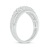 Thumbnail Image 2 of Now + Forever Round-Cut Diamond Three-Row Anniversary Band 1 ct tw 14K White Gold