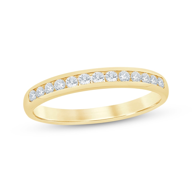 Main Image 1 of Round-Cut Diamond Anniversary Band 1/4 ct tw 14K Yellow Gold