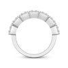 Thumbnail Image 3 of Baguette & Round-Cut Diamond Anniversary Band 3/4 ct tw 14K White Gold