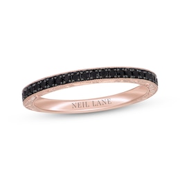 Neil Lane Black Diamond Anniversary Ring 1/3 ct tw 14K Rose Gold