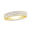 Thumbnail Image 1 of Baguette & Round-Cut Diamond Anniversary Band 1/2 ct tw 14K Yellow Gold