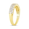 Thumbnail Image 2 of Baguette & Round-Cut Diamond Anniversary Band 1/2 ct tw 14K Yellow Gold