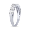 Thumbnail Image 2 of Baguette & Round-Cut Diamond Anniversary Band 1/2 ct tw 14K White Gold