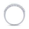 Thumbnail Image 3 of Baguette & Round-Cut Diamond Anniversary Band 1/2 ct tw 14K White Gold