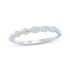 Thumbnail Image 1 of Diamond Twist Anniversary Band 1/20 ct tw 14K White Gold