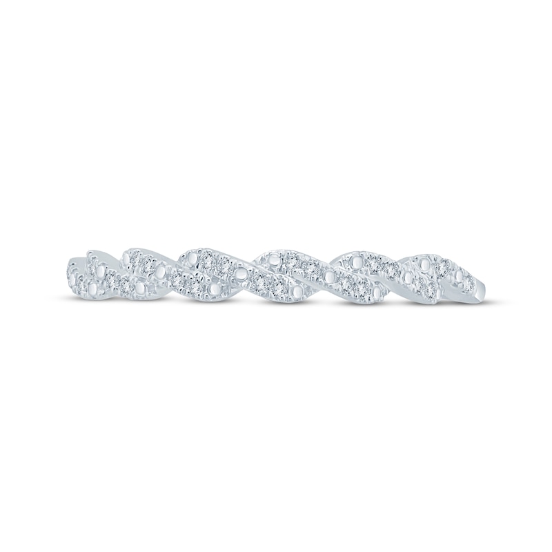 Diamond Twist Anniversary Band 1/20 ct tw 14K White Gold | Kay