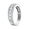 Thumbnail Image 2 of Pear-Shaped & Round-Cut Diamond Anniversary Band 3/4 ct tw  14K White Gold