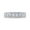 Thumbnail Image 3 of Pear-Shaped & Round-Cut Diamond Anniversary Band 3/4 ct tw  14K White Gold