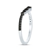 Thumbnail Image 2 of Black Diamond Contour Anniversary Band 1/4 ct tw 14K White Gold