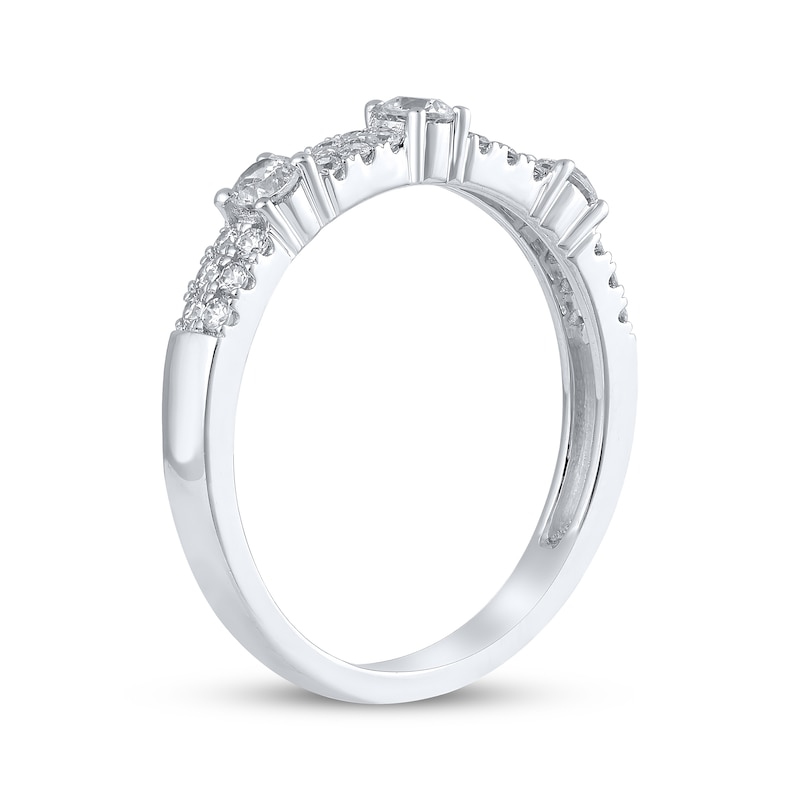 Main Image 2 of Diamond Anniversary Band 1/2 ct tw  14K White Gold